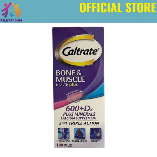 Caltrate 600 Plus with Vitamin D 500iu 100s