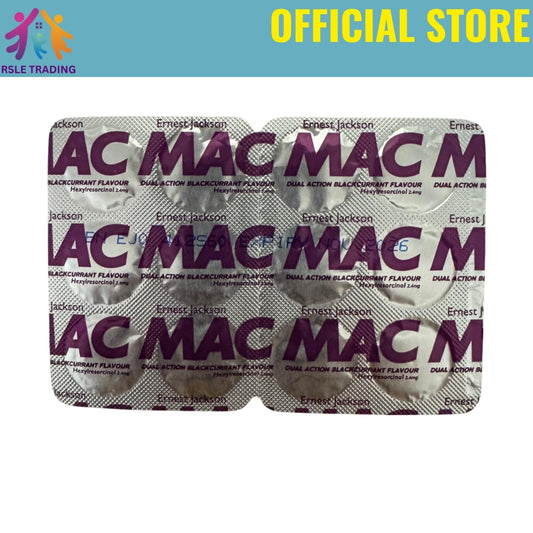 Mac Dual Action Lozenges Blackcurrant 12s