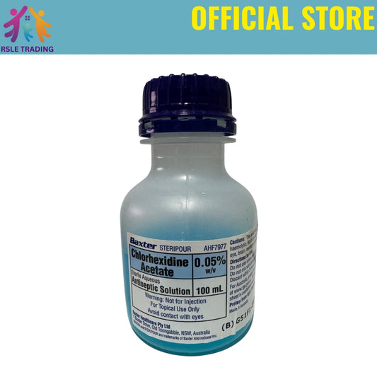 Baxter Chlorhexidine 0.05% Antiseptic Solution 100ml | Wound Care
