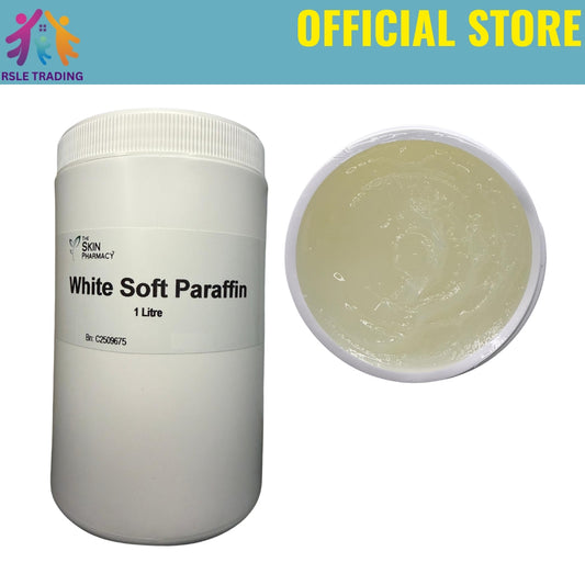 White Soft Paraffin 1L –  Moisturiser for Dry Skin, Eczema ( Paralin & Dermalin Alternative )