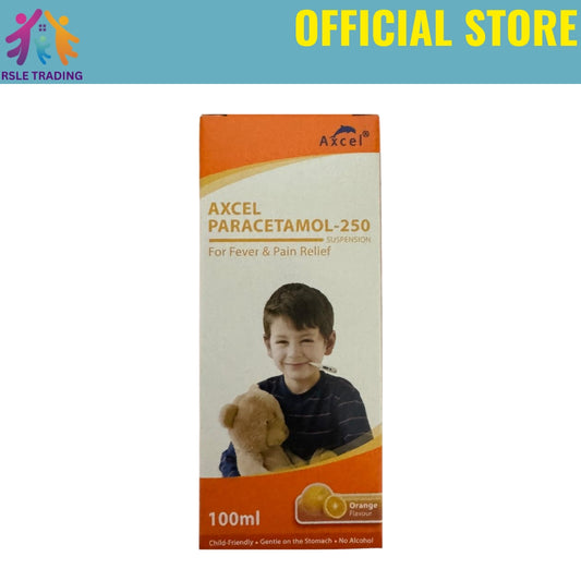 Axcel Paracetamol 250mg/5ml Syrup 100ml (Orange)
