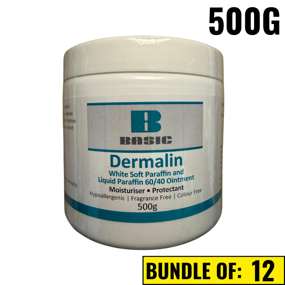 Dermalin 500g 60/40 White Soft Paraffin Ointment