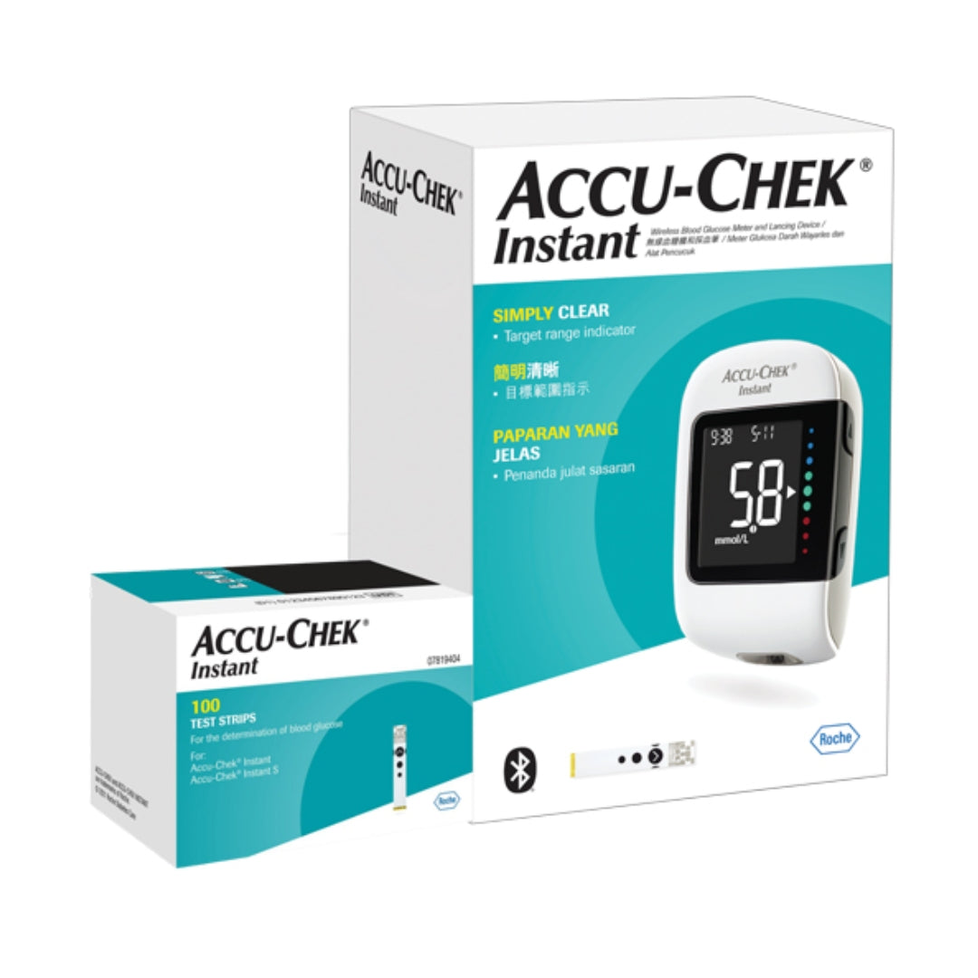Accu Chek Instant Meter + Test Strips 100s