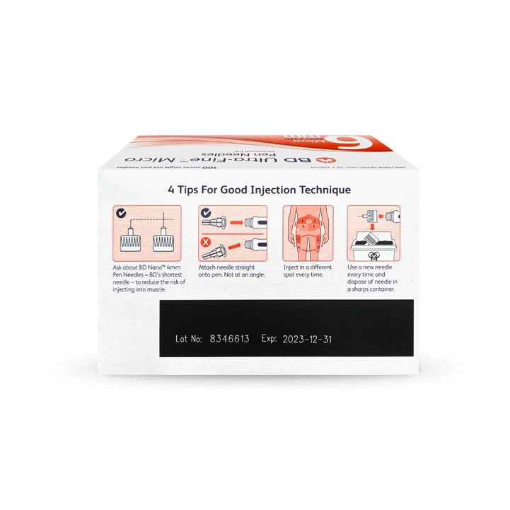 BD Ultra Fine Pen Needle 32G 6mm 100s 320749