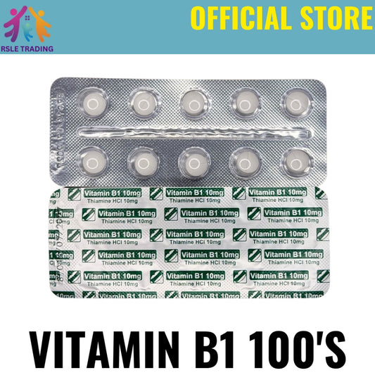 Vitamin B1 Tablet 10mg 100’s – Energy Support