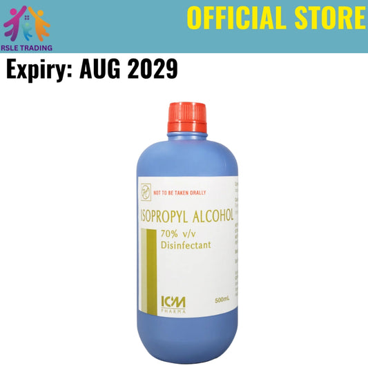 ICM Isopropyl Alcohol 70% 500ML Surface Disinfectant